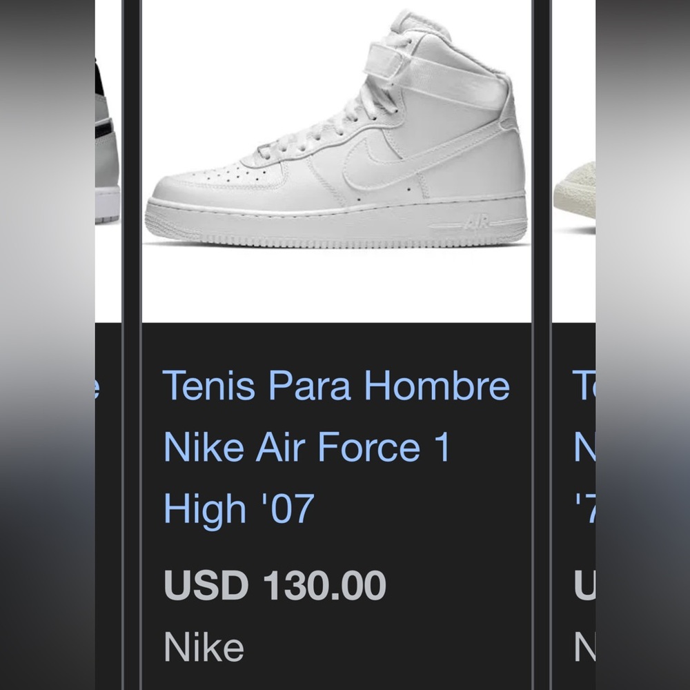 Nike Air Force 1 High '07 All-White Sneakers